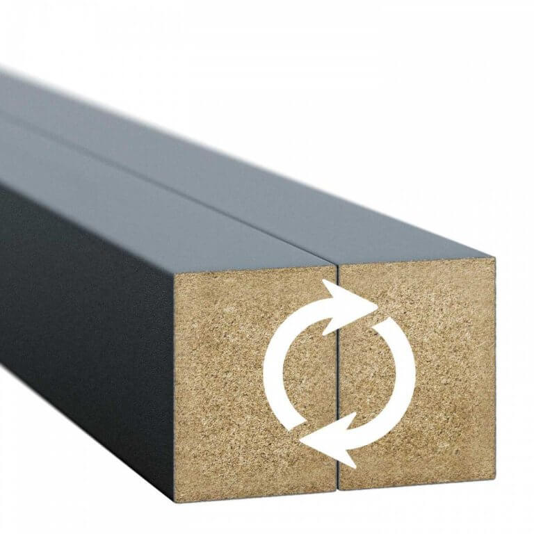 Set 6 riflaje MDF Antracit 30x40 mm - Panouri-Riflate.ro